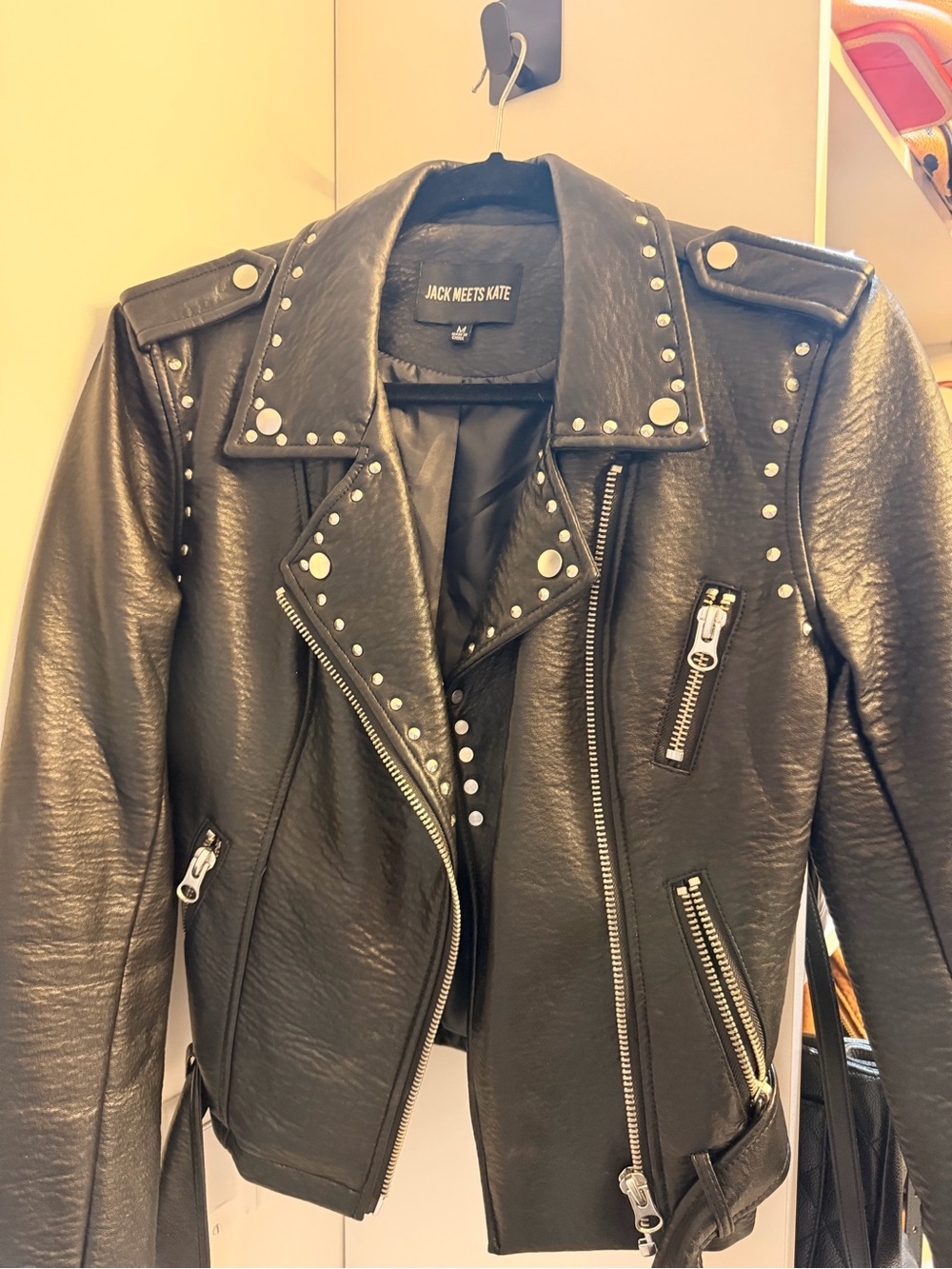 Studded leather jacket never worn!